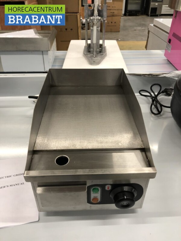 RVS Grillplaat Bakplaat compact 25 cm 230V Horeca