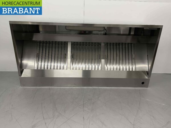 RVS HCB Afzuigkap Dampkap Premium-line Motor 2000 Kuub Box Doos model 200cm 230V Horeca - Afbeelding 2