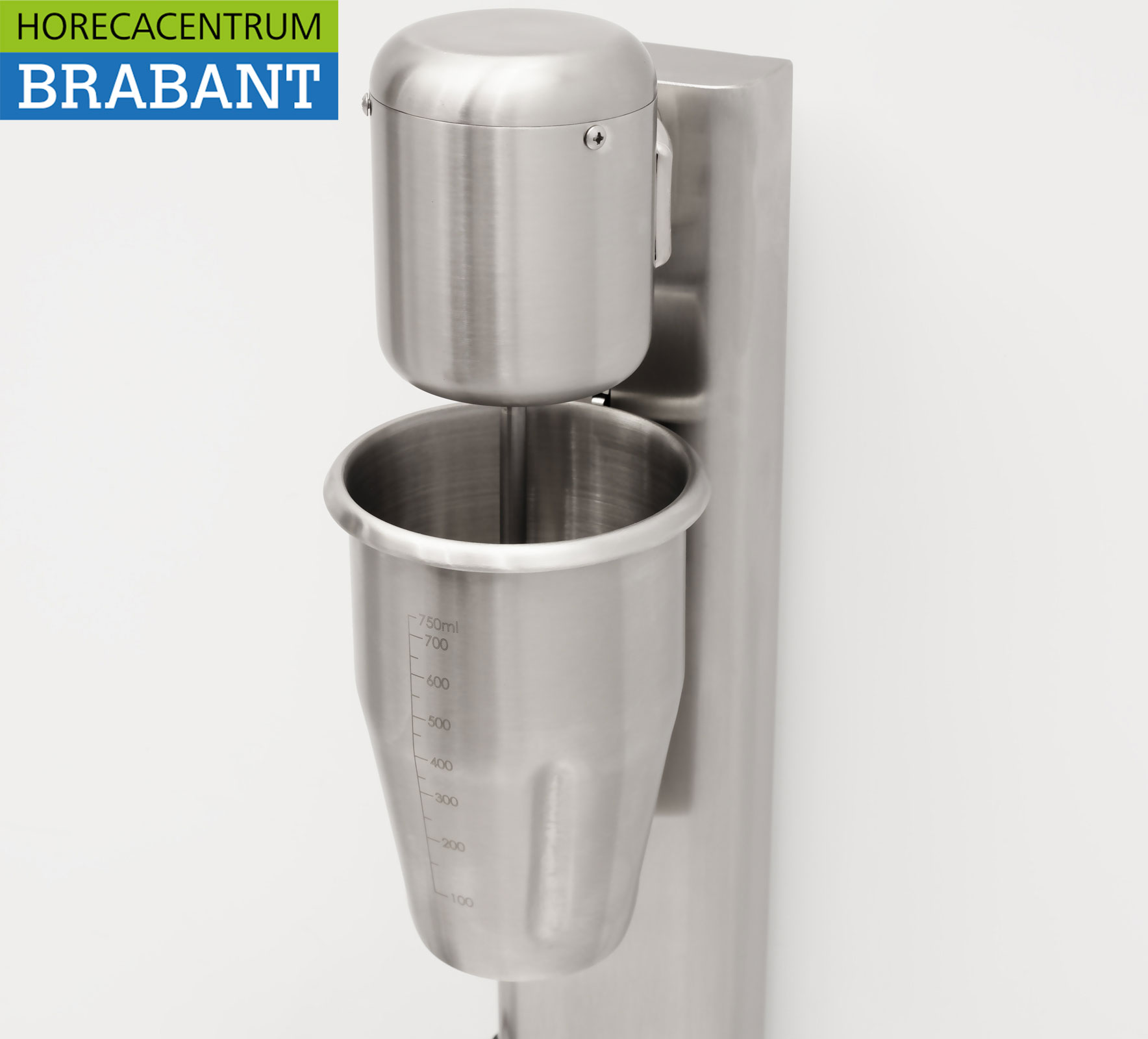 HCB RVS Milkshaker Milk shaker Milkshakemixer 750 ml 230V Horeca - Afbeelding 4