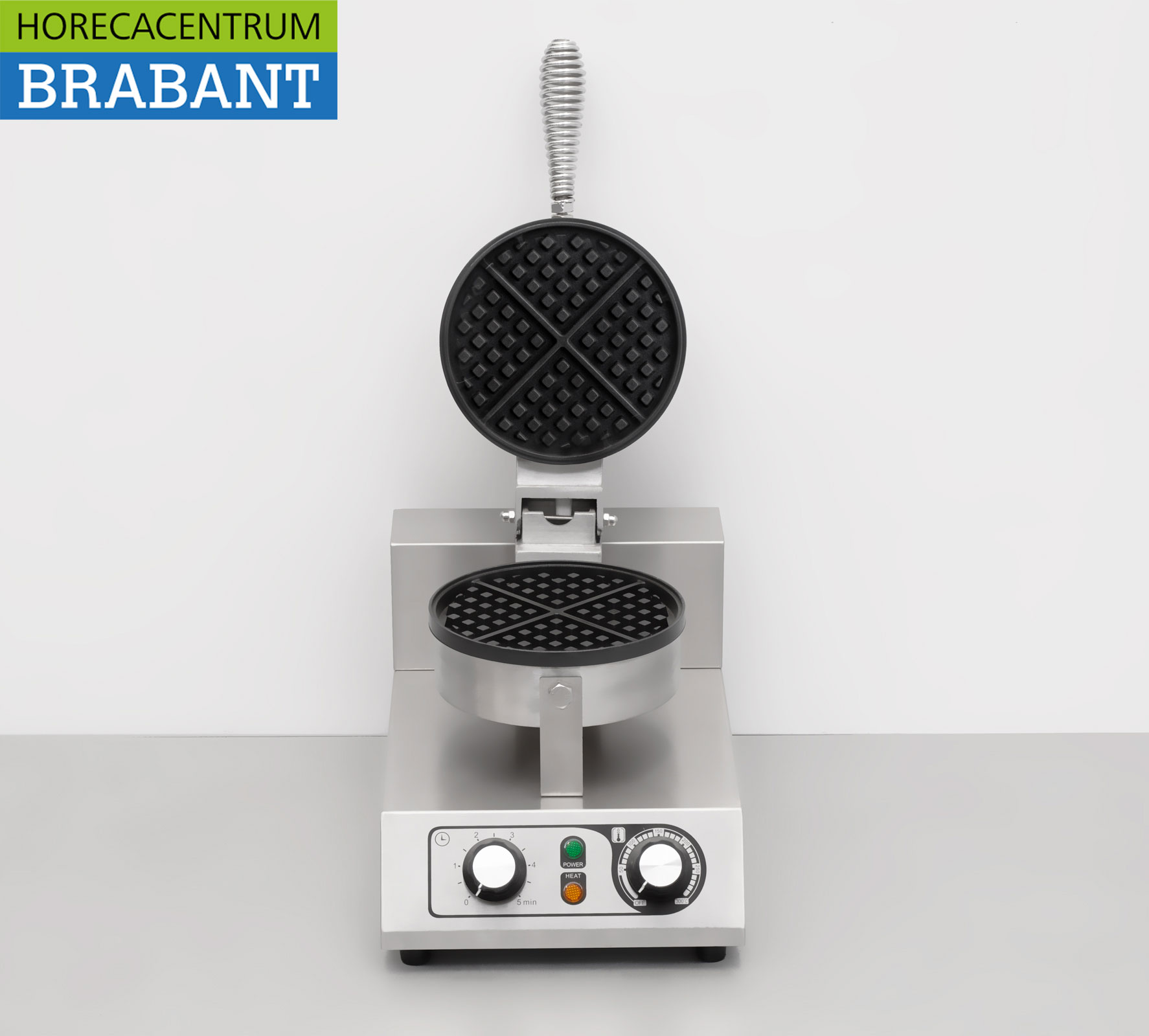 HCB RVS Wafelijzer met timer 230V Horeca - Afbeelding 4