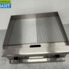 RVS Grillplaat Bakplaat 1/2 Geribbelde bakplaat 60 cm 400V Horeca - Afbeelding 4