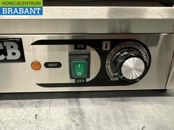 RVS Dubbele Contactgrill Paninigrill Grill Glad 230V Horeca - Afbeelding 7