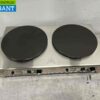 RVS Dubbele Crêpes maker Crêpe Bakplaat 230V Horeca - Afbeelding 2