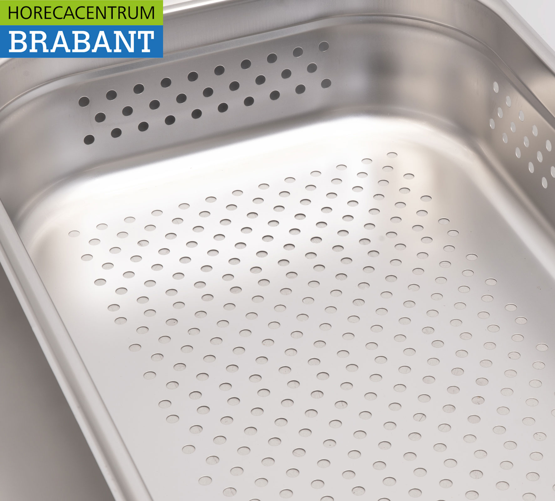 HCB RVS Geperforeerde Gastronorm bak GN bak 1/1 Diepte 100 mm Horeca - Afbeelding 4