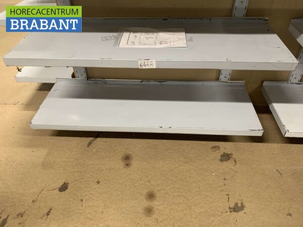 RVS Dubbel wandschap schap 120 x 40 cm Horeca