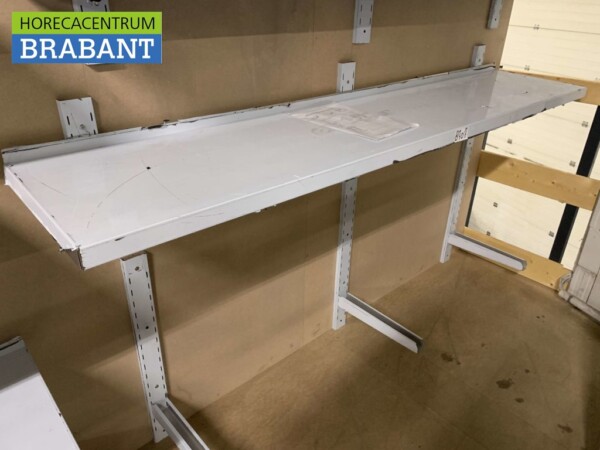 RVS Wandschap schap 200 x 40 cm Horeca