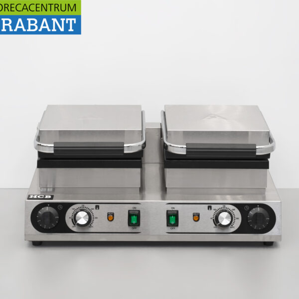 RVS Dubbele Wafelijzer Luikse wafels 230V Horeca