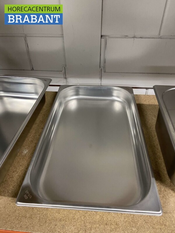 RVS HCB Gastronorm bak GN bak 1/1 Diepte 65 mm Horeca