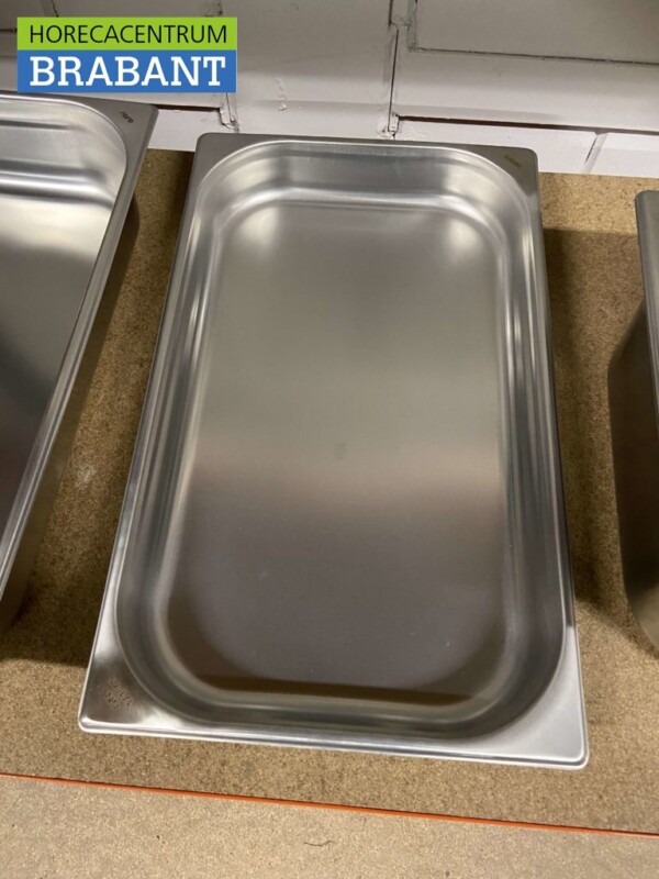 RVS HCB Gastronorm bak GN bak 1/1 Diepte 65 mm Horeca - Afbeelding 2