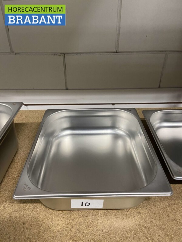 RVS Gastronorm bak GN bak 2/3 Diepte 100 mm Horeca