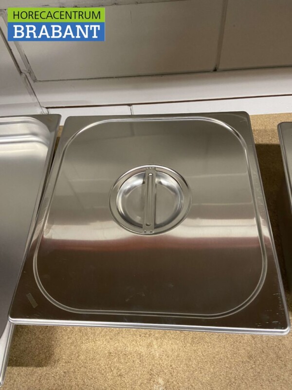 RVS Gastronorm deksel 2/3 GN Horeca