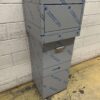 RVS Verrijdbare Prullenbak Afvalbak Vuilnisbak Premium-line Duwdeksel 130 liter Horeca - Afbeelding 3