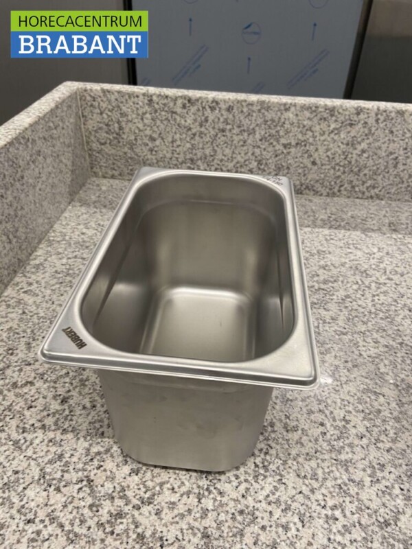 RVS Gastronorm bak GN bak 1/4 Diepte 150 mm Horeca