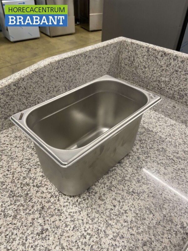 RVS Gastronorm bak GN bak 1/4 Diepte 150 mm Horeca - Afbeelding 2
