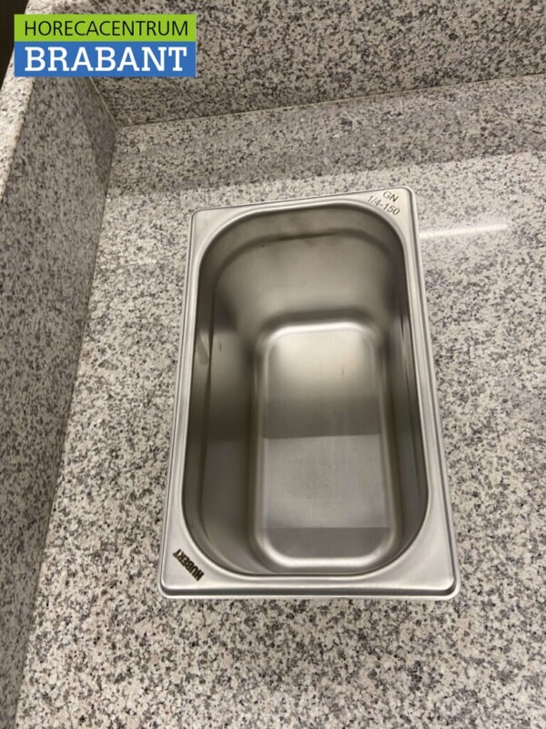 RVS Gastronorm bak GN bak 1/4 Diepte 150 mm Horeca - Afbeelding 3