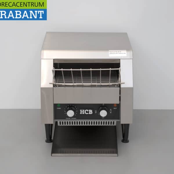 HCB RVS Doorloop toaster Broodrooster Conveyor oven 300 stuks 230V Horeca