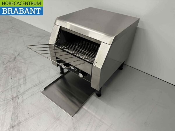 RVS Doorloop toaster Broodrooster Conveyor oven 300 stuks 230V Horeca - Afbeelding 3