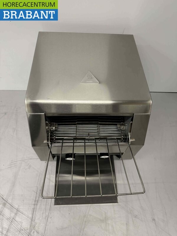 RVS Doorloop toaster Broodrooster Conveyor oven 300 stuks 230V Horeca - Afbeelding 4