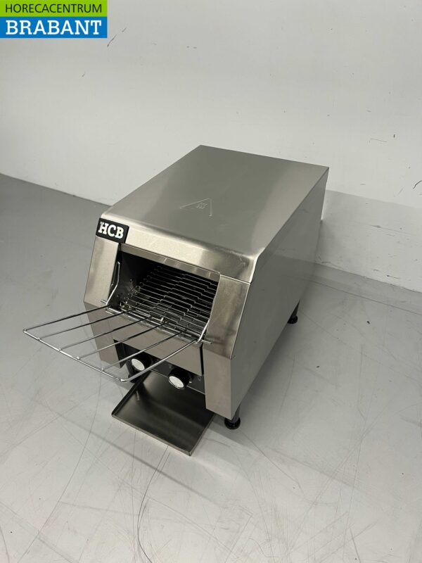 RVS Doorloop toaster Broodrooster Conveyor oven 150 stuks 230V Horeca - Afbeelding 3