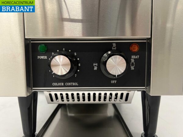 RVS Doorloop toaster Broodrooster Conveyor oven 150 stuks 230V Horeca - Afbeelding 4