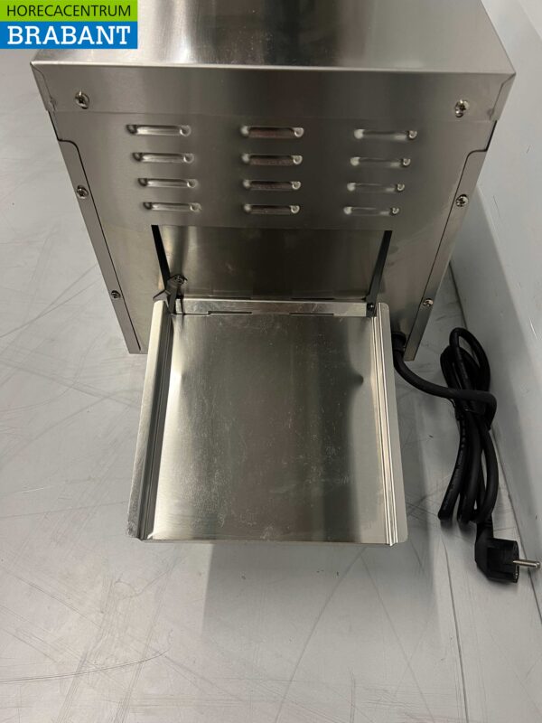 RVS Doorloop toaster Broodrooster Conveyor oven 150 stuks 230V Horeca - Afbeelding 6