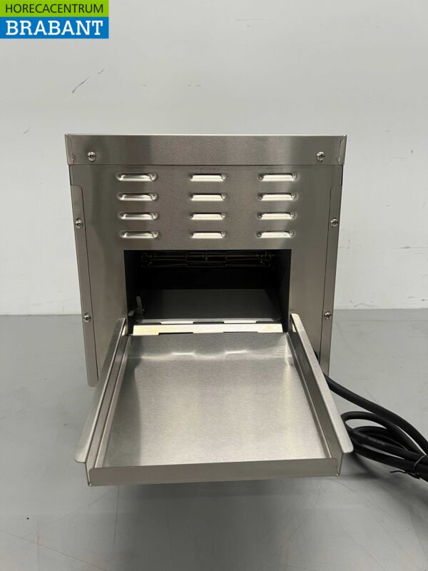 RVS Doorloop toaster Broodrooster Conveyor oven 150 stuks 230V Horeca - Afbeelding 7