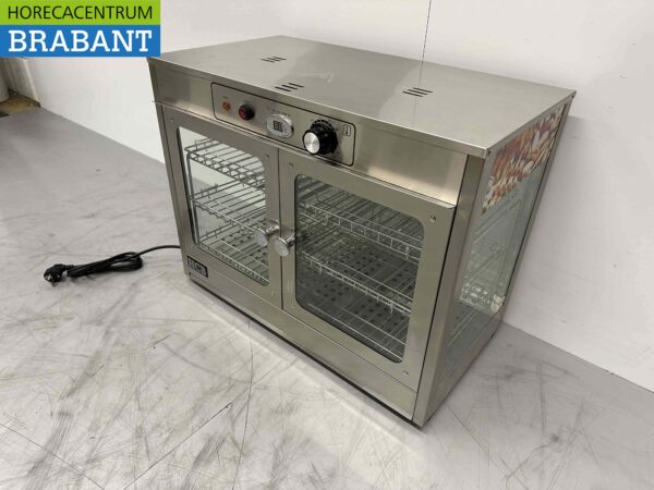RVS Warmhoudvitrine Warmtevitrine 66,5 cm 230V Horeca - Afbeelding 2