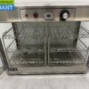 RVS Warmhoudvitrine Warmtevitrine 66,5 cm 230V Horeca - Afbeelding 4
