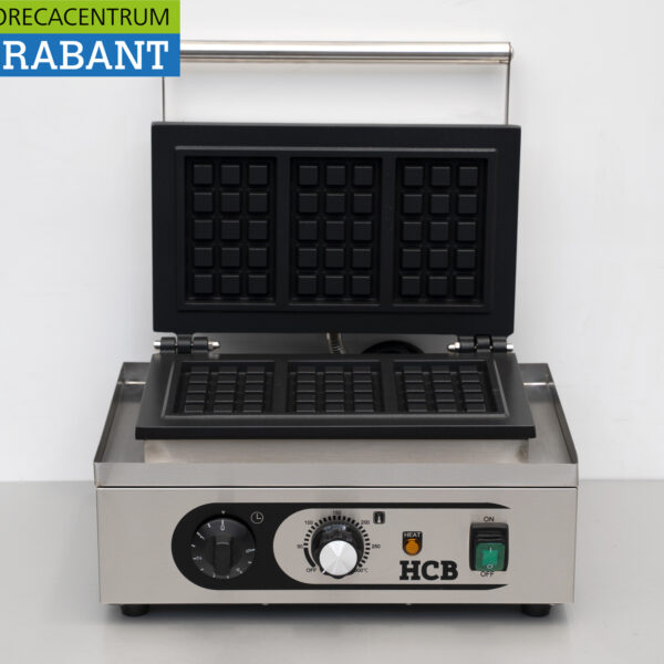 HCB RVS Wafelijzer Luikse wafels 230V Horeca