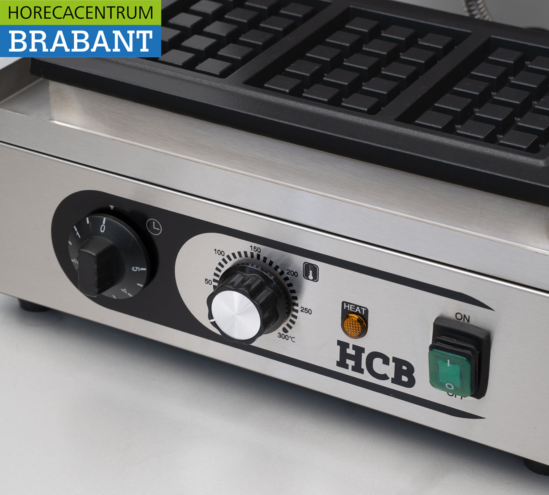 HCB RVS Wafelijzer Luikse wafels 230V Horeca - Afbeelding 6