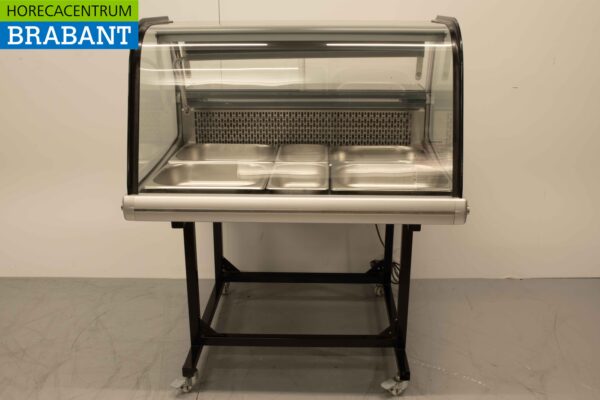 Verrijdbare koelvitrine Gekoelde vitrine 175 liter 230V Horeca