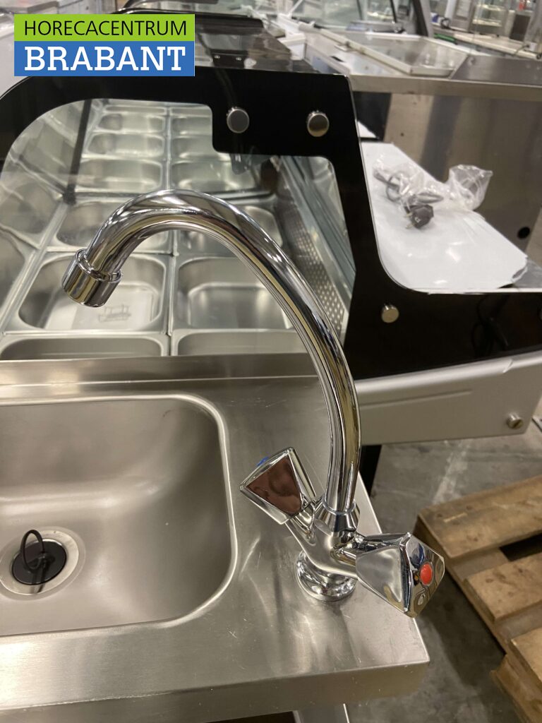 Articulatie Mens staal RVS Dubbele Wasbak Spoelbak Uitgietbak combi Kraan 50,5 cm Horeca - Horecacentrum Brabant Articulatie Mens staal RVS Dubbele Wasbak Spoelbak Uitgietbak combi Kraan 50,5 cm Horeca - Horecacentrum Brabant