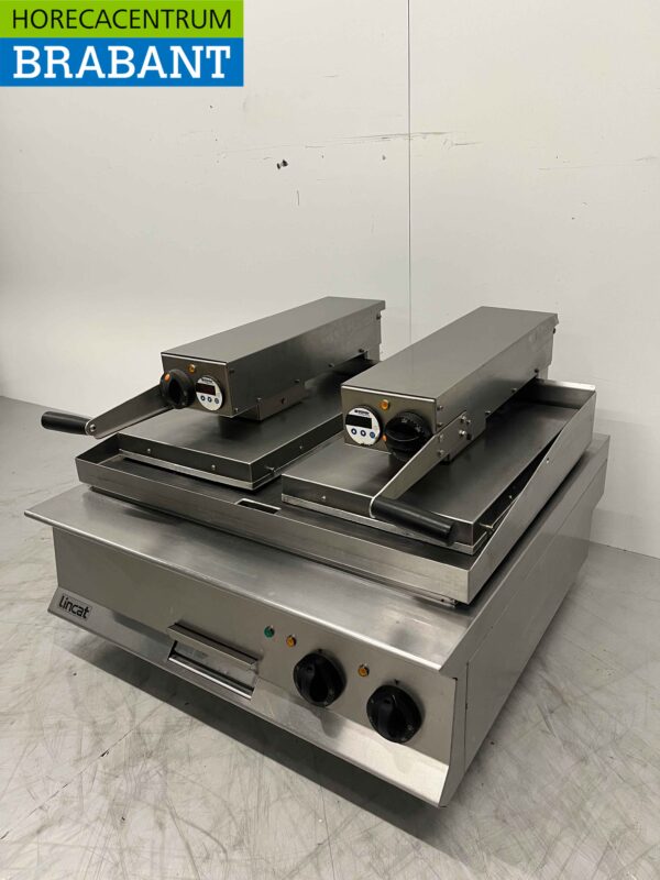 RVS Lincat Clam Grill Hamburgergrill Grillplaat 80 cm 17,2kW 400V Horeca - Afbeelding 2