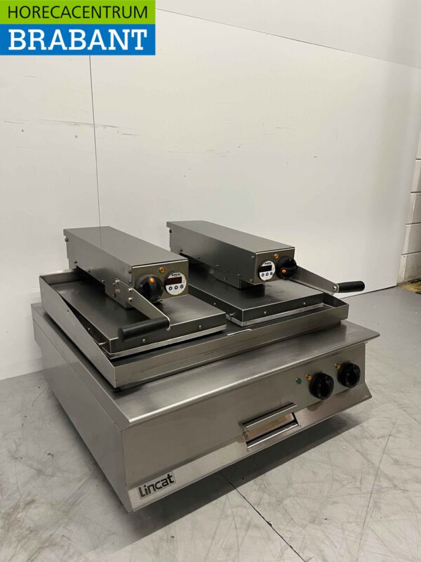 RVS Lincat Clam Grill Hamburgergrill Grillplaat 80 cm 17,2kW 400V Horeca - Afbeelding 3