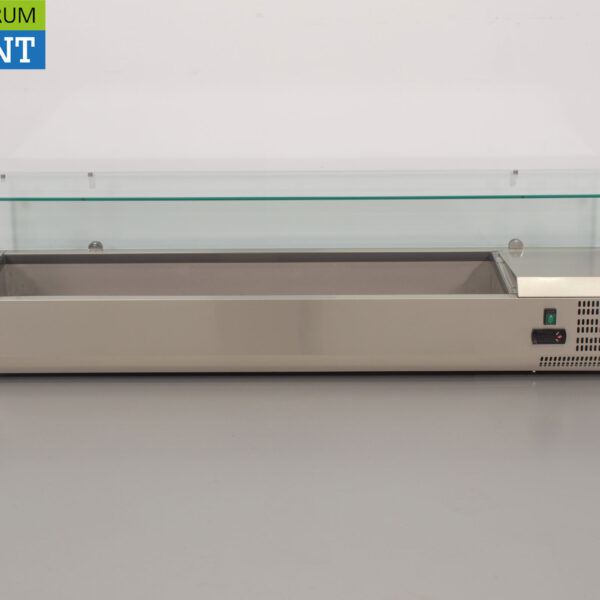 RVS Opzetvitrine Opzet koelvitrine saladière 7 x 1/3 GN 160 cm Horeca