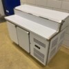 RVS Saladette Koelwerkbank met saladiere 7 x 1/3 GN 136 cm 230V Horeca - Afbeelding 4