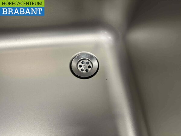 RVS Spoeltafel dubbele spoelbakken schuifdeuren Premium-line 200 cm Horeca - Afbeelding 8