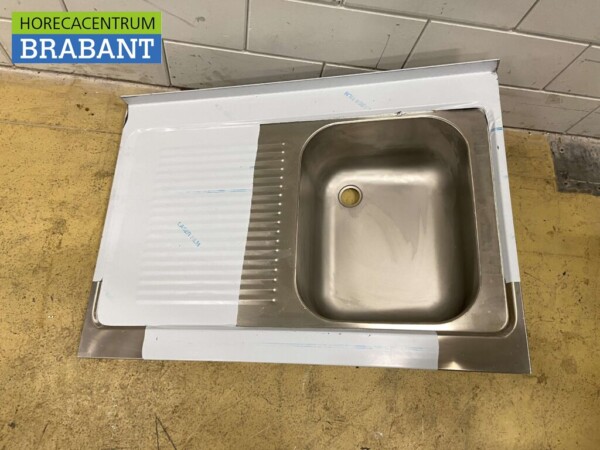 RVS Spoelblad Spoelbak 100 x 70 cm Horeca - Afbeelding 2