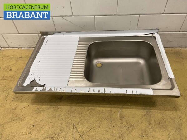 RVS Spoelblad Spoelbak 120 x 70 cm Horeca - Afbeelding 2