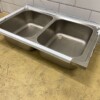 RVS Spoelblad Dubbele spoelbakken 120 x 70 cm Horeca - Afbeelding 4
