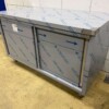 HCB RVS Werkkast Kast 2 schuifdeuren Premium-line 140 cm Horeca - Afbeelding 2