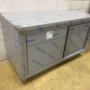 HCB RVS Werkkast Kast 2 schuifdeuren Premium-line 140 cm Horeca - Afbeelding 3