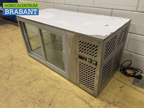 RVS GGG Koelvitrine Opzetvitrine 111 cm 230V Horeca - Afbeelding 2