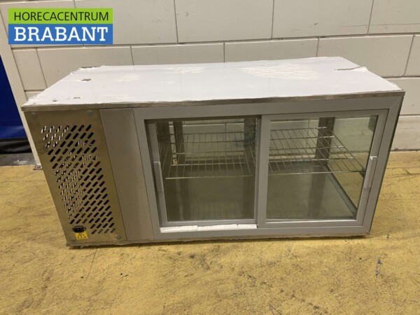 RVS GGG Koelvitrine Opzetvitrine 111 cm 230V Horeca - Afbeelding 4