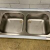 RVS Spoelblad Dubbele spoelbakken 160 x 70 cm Horeca - Afbeelding 3