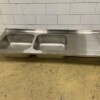 RVS Spoelblad Dubbele spoelbakken 200 x 70 cm Horeca