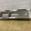RVS Spoelblad Dubbele spoelbakken 200 x 70 cm Horeca - Afbeelding 5