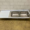RVS Spoelblad Dubbele spoelbakken 190 x 70 cm Horeca
