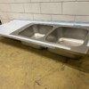 RVS Spoelblad Dubbele spoelbakken 190 x 70 cm Horeca - Afbeelding 3