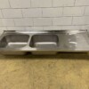RVS Spoelblad Dubbele spoelbakken 200 x 70 cm Horeca